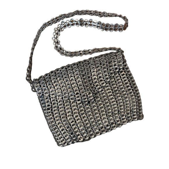 Neide Ambrósio for luxboheme Handbags - Neide Ambrósio for luxboheme Handmade Recycled Pop tabs messenger bag Sustainabl